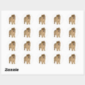 Love Chow Chow Chien Chien Stickers de voeux (Feuille)