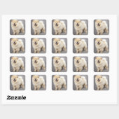 Love Chow Chow Chien Chien Stickers de voeux (Feuille)