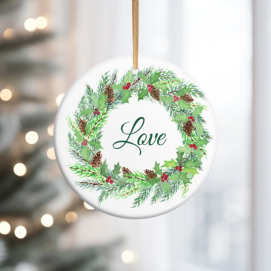 Love Christmas Advent Ornament