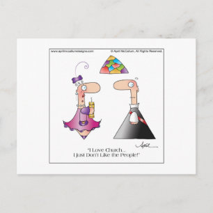 LOVE CHURCH Briefkaart door April McCallum