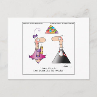 LOVE CHURCH Briefkaart door April McCallum