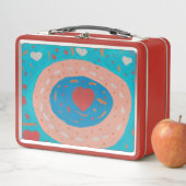 Love Circles Metal Lunchbox (En situation)