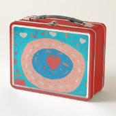 Love Circles Metalen Lunchbox (Voorkant)