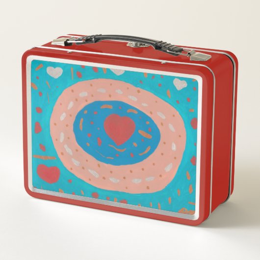 Love Circles Metalen Lunchbox (Achterkant)