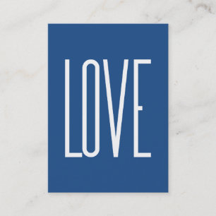 Love Classic Blue Visitekaartje