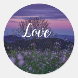 Love Classic Round Sticker