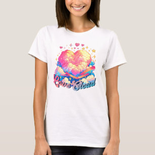 Love Cloud – Whimsical Heart en Cloud Design T-shirt