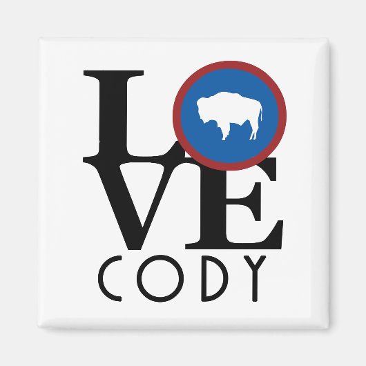 LOVE Cody Wyoming Magneet (Voorkant)