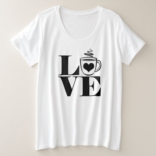 Love Coffee Cup Heart Coffee Lover (Design devant)