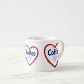 Love Coffee - Espresso Mok (Voorkant rechts)