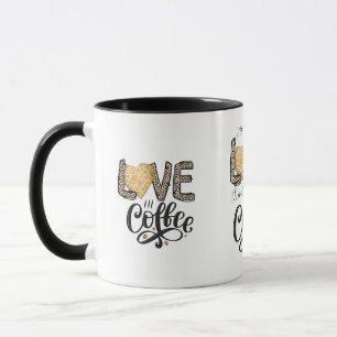 Love Coffee grappige leuke trendy citaten voor haa Mok