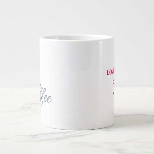Love Coffee Heart Design Classic Mug (Devant)