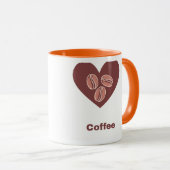 Love Coffee Heart Mug (Devant droit)
