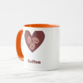 Love Coffee Heart Mug Mok (Voorkant links)