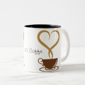 Love Coffee Mug à deux tons (Devant droit)