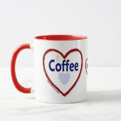 Love Coffee - Ringer Mug (Gauche)