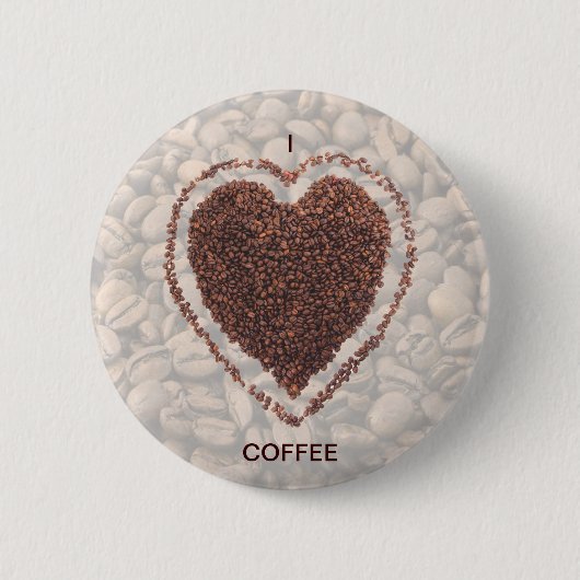 Love Coffee Ronde Button 5,7 Cm (Voorkant)