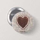 Love Coffee Ronde Button 5,7 Cm (Voorkant /achterkant)