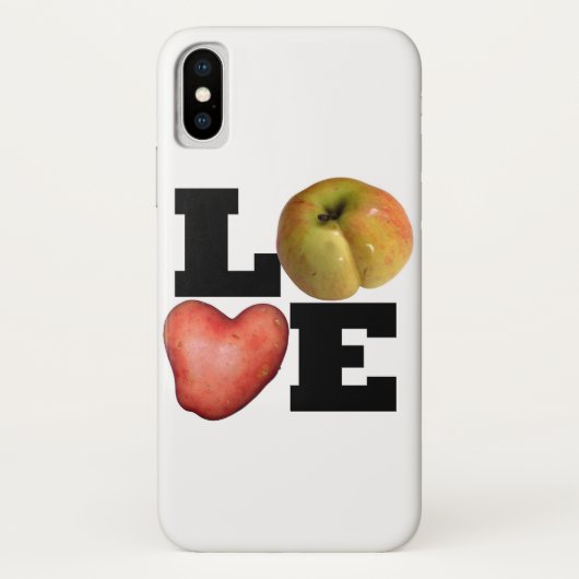LOVE Collectie Apple Potato Iphone case (Achterkant)