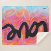 "LOVE" Collectie Sherpa Blanket Deken (Voorkant (horizontaal))