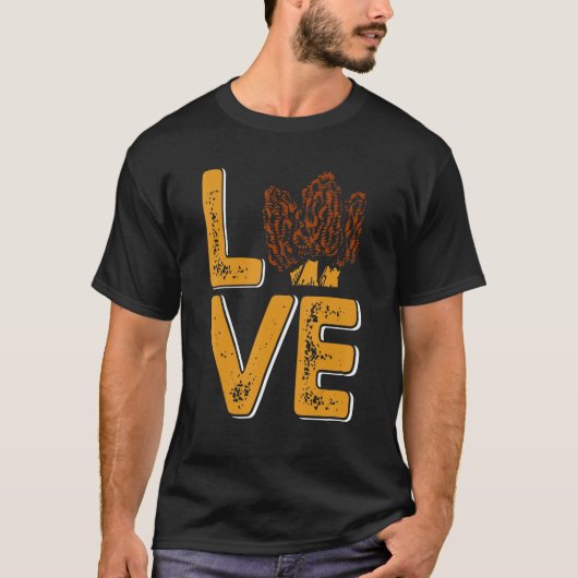 Love Collecting Morel Mushroom T-shirt (Voorkant)