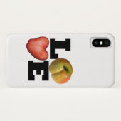 LOVE Collection Coque iphone de fruits de pomme de (Dos (Horizontal))