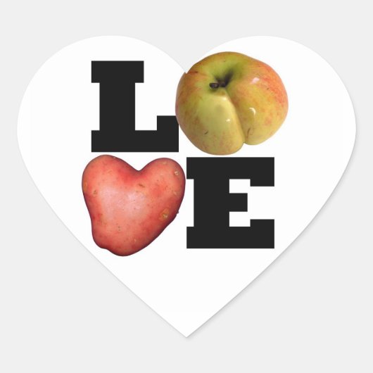 LOVE Collection Heart Potato Coeur Sticker (Devant)