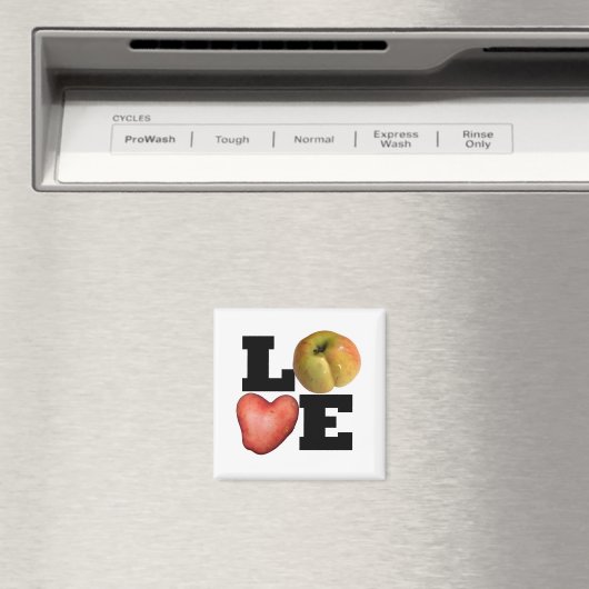 LOVE Collection Heart Potato Magnet (In Situ (Lave-vaisselle))