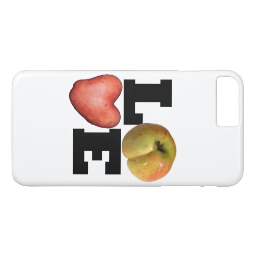 LOVE Collection Pomme Coque iphone de pomme (Dos (Horizontal))