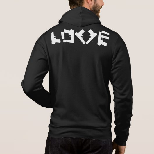 LOVE Collection Sweat - shirt à capuche noir (Dos)