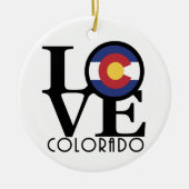 LOVE Colorado Keramisch Ornament (Voorkant)