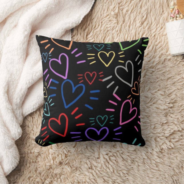 Love Colored Hearts Kussen (Deken)