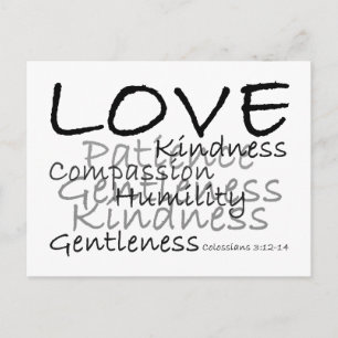 Love Colossians 3 Carte postale