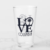 LOVE Columbia South Carolina Glas (Achterkant)