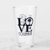 LOVE Columbia South Carolina Glas (Voorkant)