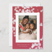Love Confetti Red Valentine's Day Carte photo (Devant)