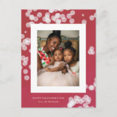 Love Confetti Red Valentine's Day Photo Carte post (Devant)