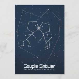 Love Constellation Couple Shower Kaart