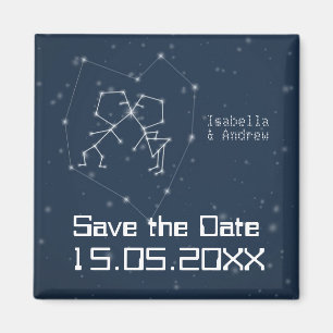 Love Constellation Save the Date Magnet Magneet