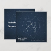 Love Constellation - Wedding Save the Date (Voorkant / Achterkant)