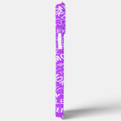 Love coque iphone texte multilingue violet (Verso / Droite)