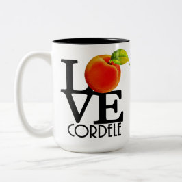 LOVE Cordele Georgia 15oz Tweekleurige Koffiemok