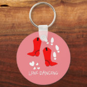 Love Country Line Dancing Sleutelhanger (Voorkant)