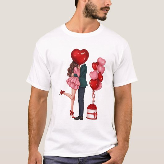 👕❤️Love Couple Basic T-Shirt (Devant)