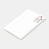 Love Couple Post-it® Notes - personnalisable (Incliné)