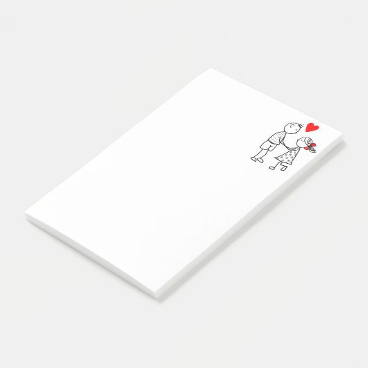 Love Couple Post-it® Notes - personnalisable (Incliné)