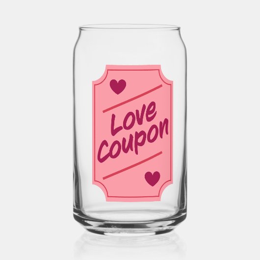Love coupon blikvorm glas (Voorkant)