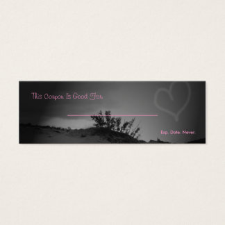 Love Coupon Mini Visitekaartjes