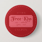 Love Coupon  Ronde Button 7,6 Cm (Voorkant)