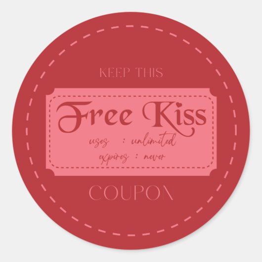 Love coupon sticker (Devant)